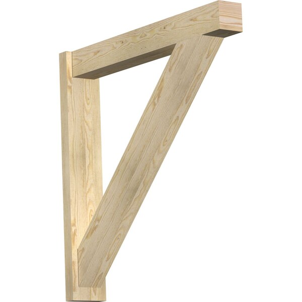 Ekena Millwork Traditional Block Rough Sawn Outlooker, Douglas Fir, 6"W x 38"D x 38"H OUT06X38X38TRA05RDF - main